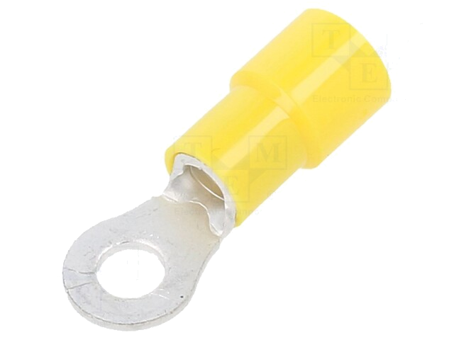 Uiteinde: oog; M4; Ø: 4,3mm; 2,63÷6,63mm2; klemmen; voor draad; geel