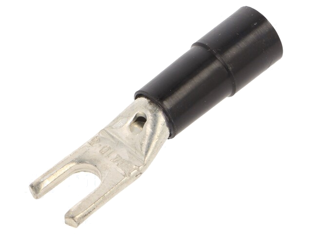 Uiteinde: vork; M5; Ø: 5,3mm; 10mm2; klemmen; voor draad; geïsoleerd