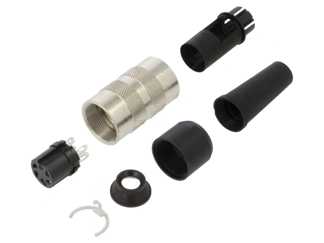 Connector: M16; stekker; 581; vrouwelijk; PIN: 5; afgeschermd; 6A