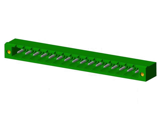 Connector: ontkoppelbare terminal strip; contact; mannelijk