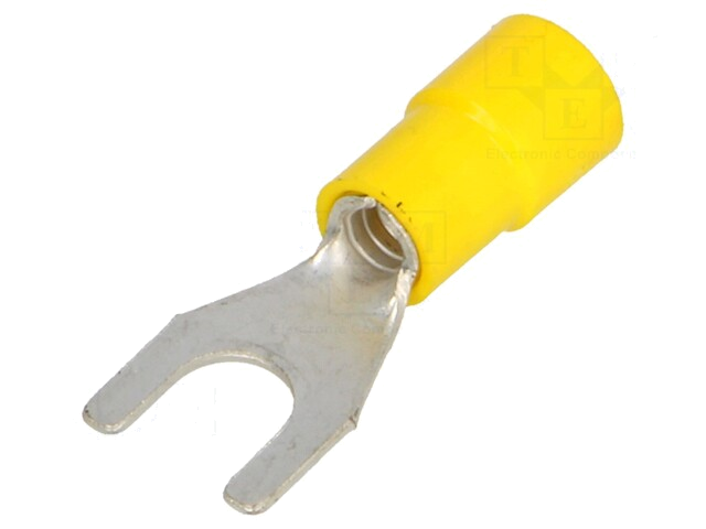 Uiteinde: vork; M6; Ø: 6,3mm; 4÷6mm2; klemmen; voor draad; vertind