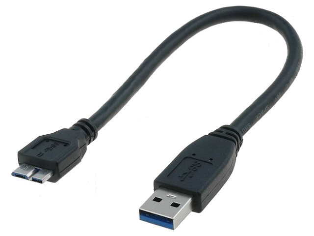 Kabel; USB 3.0; USB-A-stekker,USB B-microstekker; vernikkeld