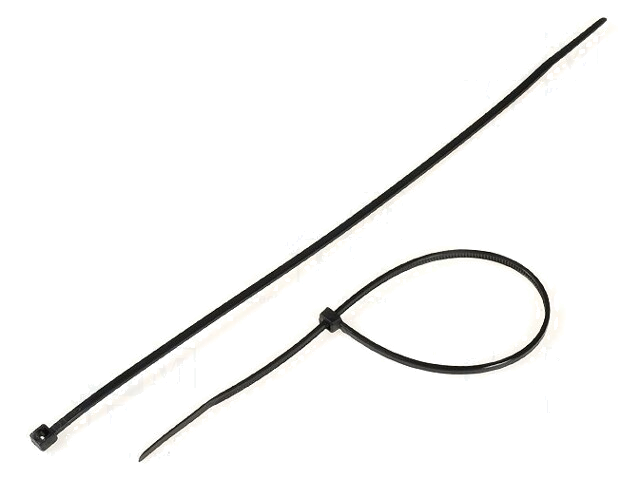 Kabelbinder; L: 203mm; W: 3,2mm; polyamide; 176,5N; zwart; Ømax: 53mm