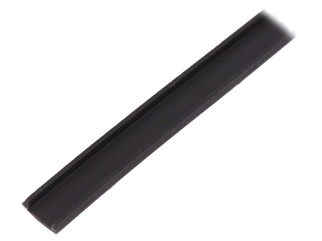 Beschermingsprofiel; zwart; UL94V-0; LFPC; 7mm
