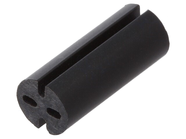 Afstandbus; LED; Øext: 5,1mm; ØLED: 5mm; L: 12mm; zwart; UL94V-0
