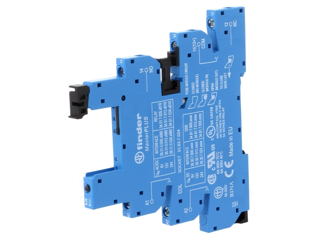 Socket; op DIN-rail; Serie: 34.51.7.024