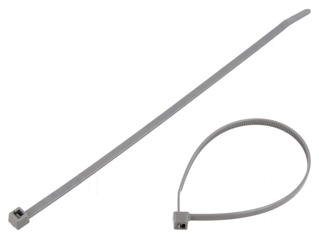 Kabelbinder; L: 200mm; W: 4,6mm; polyamide; 225N; grijs; Ømax: 50mm