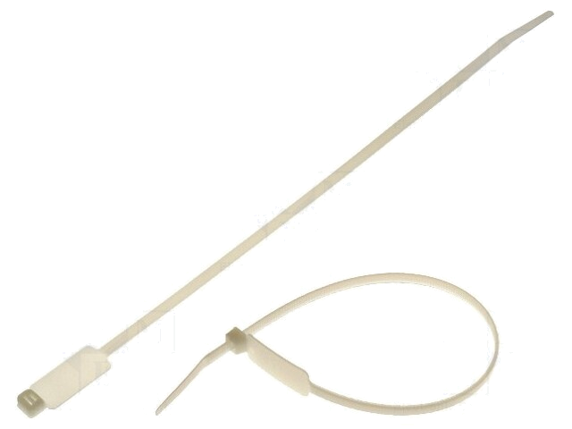 Kabelbinder; met schrijfveld; L: 270mm; W: 4,6mm; polyamide; 215,5N