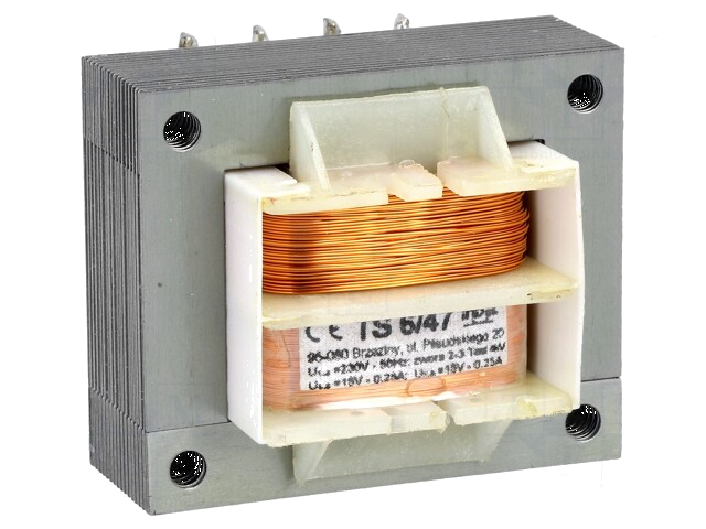 Transformator: netwerk; 6VA; 230VAC; 15V; 15V; 250mA; 250mA; IP00