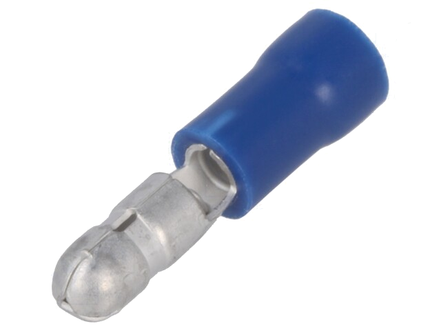 Connector: rond; mannelijk; Ø: 4mm; 1,5÷2,5mm2; klemmen; voor draad
