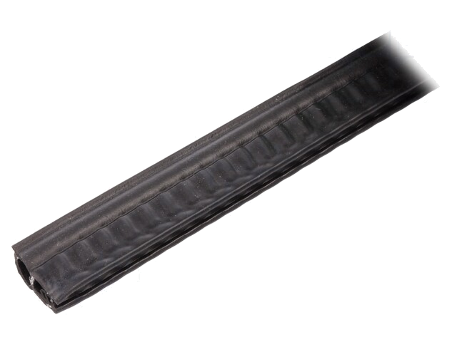 Randbescherming; NBR; L: 50m; zwart; H: 20,5mm; W: 11mm; -30÷100°C