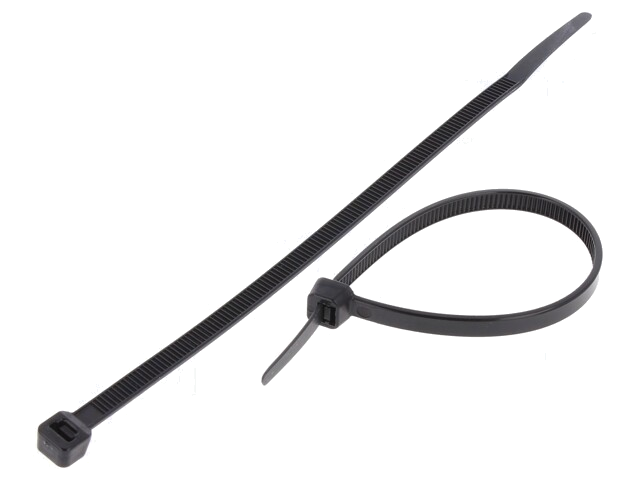 Kabelbinder; L: 160mm; W: 4,8mm; polyamide; 215,5N; zwart; Ømax: 42mm