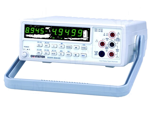 Tafelmultimeter; LED; VDC: 500mV,5V,50V,500V,1kV; True RMS