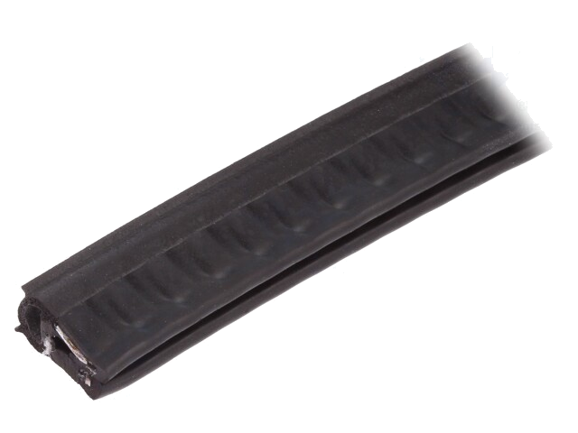 Randbescherming; EPDM; L: 20m; zwart; H: 15,5mm; W: 8,5mm; -40÷100°C