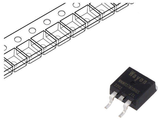 Transistor: N-MOSFET; unipolair; TO263