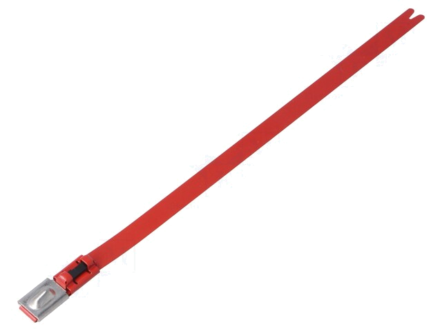 Kabelbinder RFID; L: 681mm; W: 7,9mm; roestvrij staal; 1020N; rood