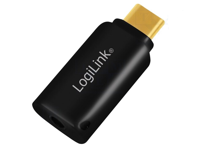 Adapter; Jack 3,5mm 4pin aansluiting,USB-C-stekker; verguld