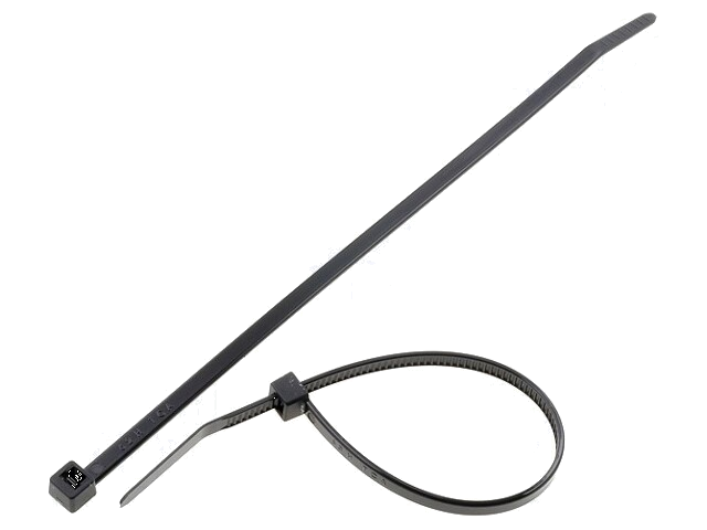 Kabelbinder; L: 150mm; W: 3,5mm; polyamide; 135N; zwart; Ømax: 35mm