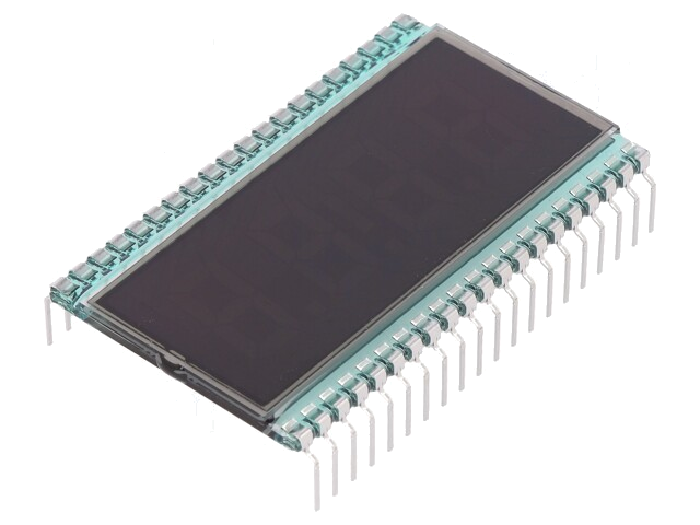Display: LCD; 7-segment; STN Negative; A.cijfers: 4; -20÷70°C