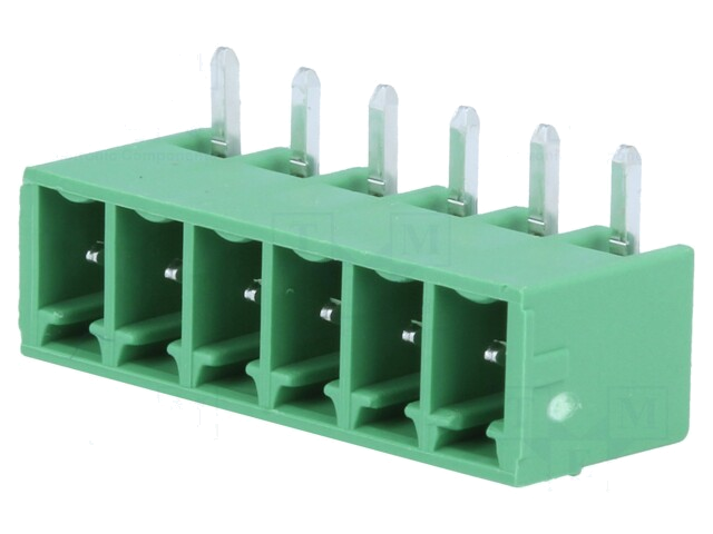 Ontkoppelbare terminal strip; 3,81mm; banen: 6; hoek van 90 °