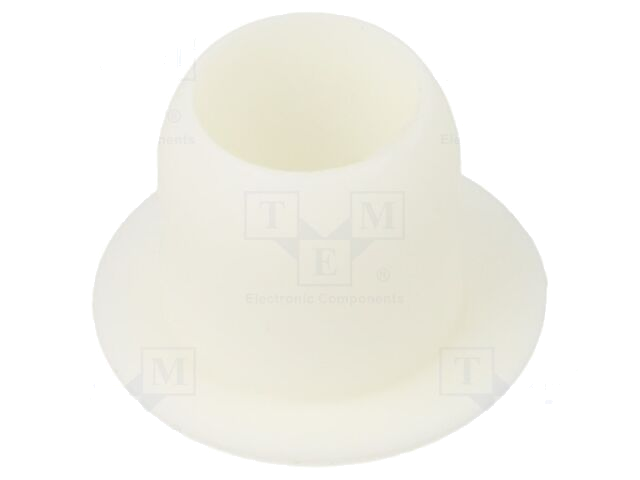 Afsluitdopje; H: 7,5mm; indrukken; Flensdiam: 12mm; wit; LDPE