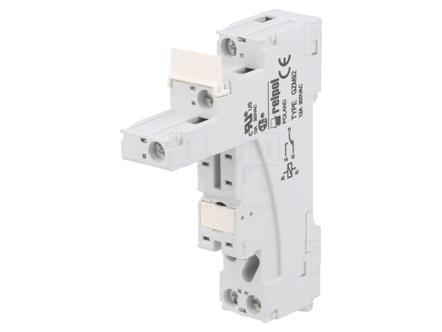 Socket; PIN: 5; 12A; 300VAC; op paneel,op DIN-rail; schroefklemmen