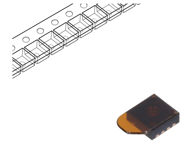 Sensor: temperatuur en vochtigheid; 0÷100%RH; -40÷125°C; DFN8