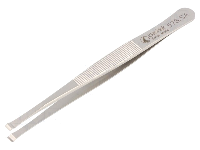 Pincet; 125mm; De vorm van de punt: rond; niet-magnetische; Ø: 2mm