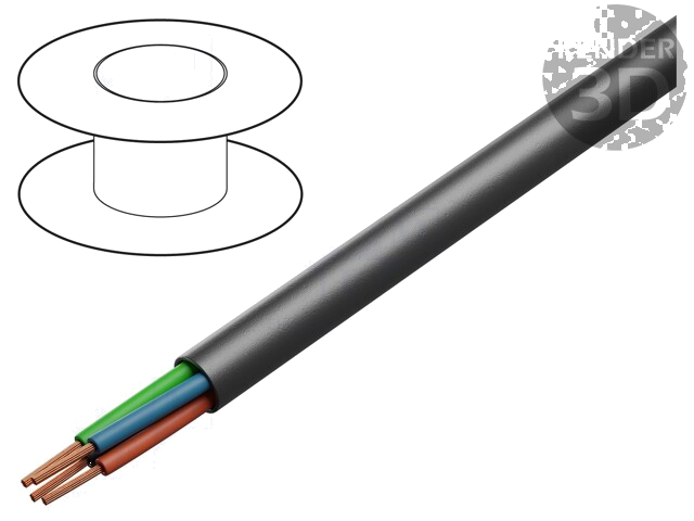 Leiding: voor luidsprekers; 4x11AWG; koord; OFC; zwart; -20÷70°C