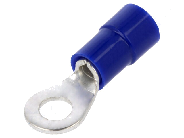 Uiteinde: oog; M4; Ø: 4,3mm; 1,5÷2,5mm2; klemmen; voor draad; blauw