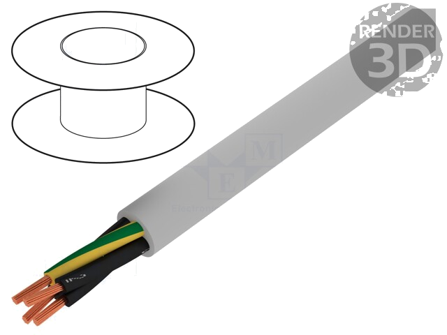 Leiding; JZ-500-PUR; 4G10mm2; niet-afgeschermd; 300V,500V; Cu