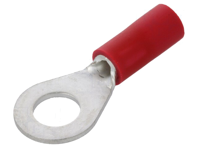 Uiteinde: oog; M5; Ø: 5,3mm; 0,5÷1,5mm2; klemmen; voor draad; rood