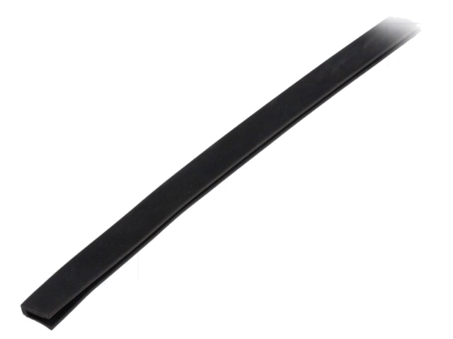 Randbescherming; EPDM; L: 10m; zwart; H: 10mm; W: 6mm; industrieel