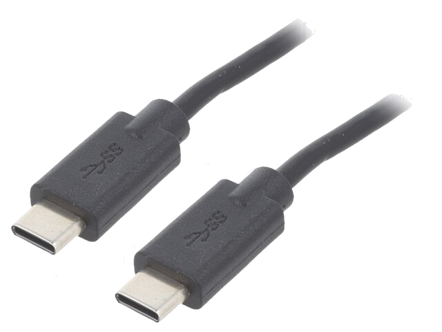 Kabel; USB 2.0; USB-C-stekker,aan beide zijden; 1,4m; zwart