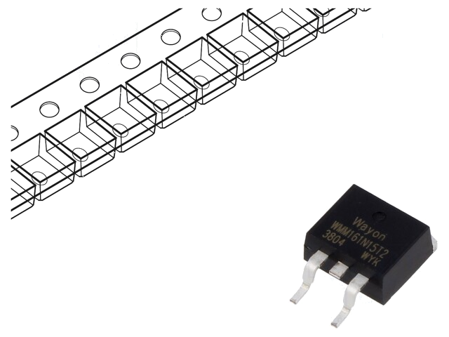 Transistor: N-MOSFET; unipolair; TO263