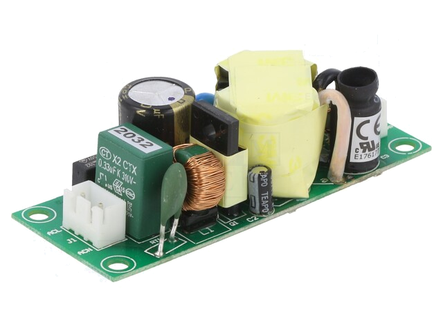 Voedingseenheid: schakelende; open; 25W; 90÷264VAC; 5VDC; 4A; 81%