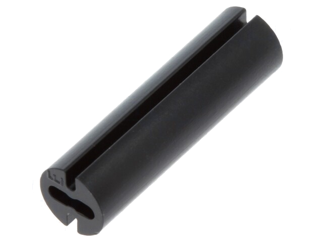 Afstandbus; LED; Øext: 4,8mm; ØLED: 3mm; L: 17mm; zwart; UL94V-0