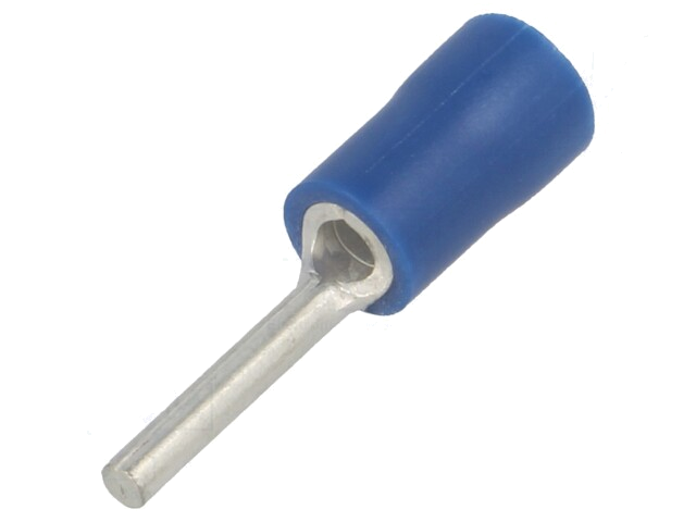 Uiteinde: naald; Ø: 1,9mm; 1,5÷2,5mm2; klemmen; voor draad; blauw
