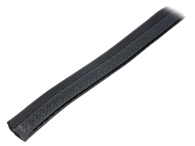 Randbescherming; L: 10m; zwart; H: 15,1mm; W: 6,5mm; D.paneel: 1÷4mm