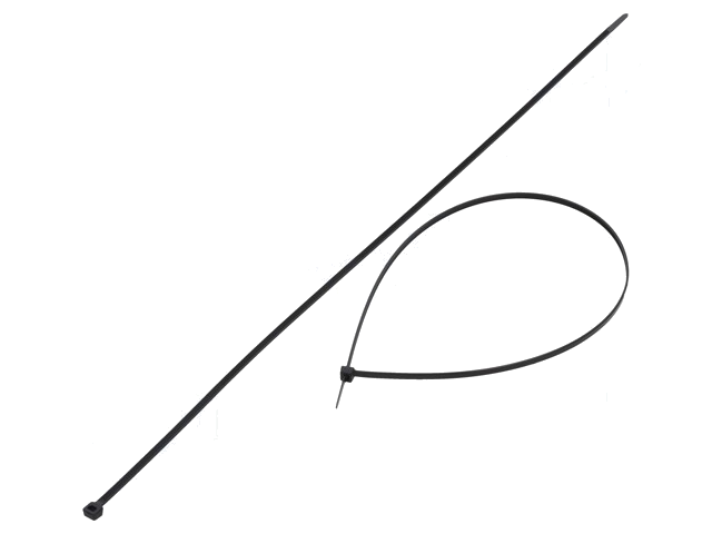 Kabelbinder; L: 550mm; W: 4,8mm; polyamide; 222N; zwart; Ømax: 163mm