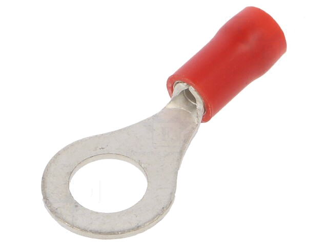 Uiteinde: oog; M6; Ø: 6,4mm; 0,25÷1,5mm2; klemmen; voor draad; rood