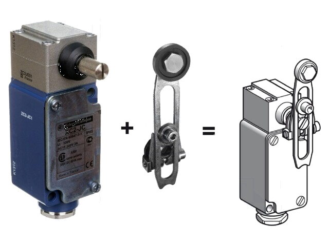 Eindschakelaar; NC + NO; IP65,IP67; -25÷70°C; Mat: metaal; 29mm