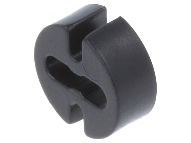 Afstandbus; LED; Øext: 4,8mm; ØLED: 3mm; L: 2mm; zwart; UL94V-0