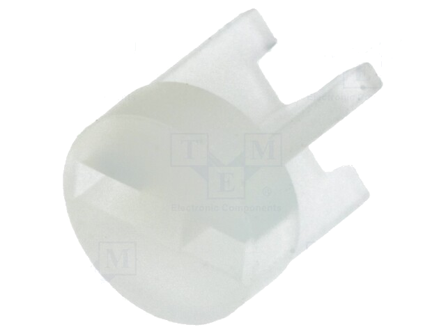 Afstandbus; LED; Øext: 6mm; ØLED: 5mm; L: 6,5mm; natuurlijk; UL94V-2