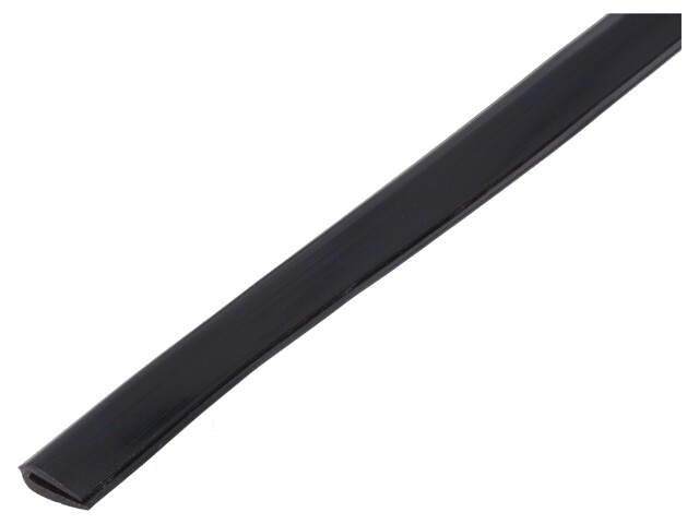 Randbescherming; PVC; L: 10m; zwart; H: 8mm; W: 4,5mm; -30÷70°C