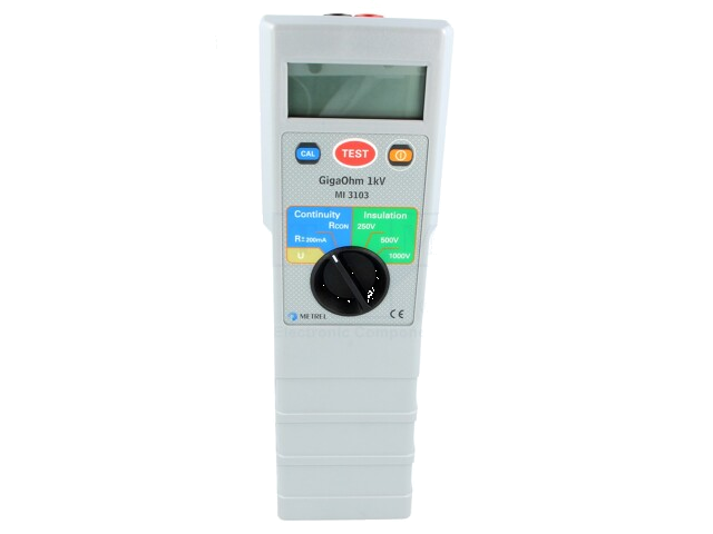 Meter: isolatieweerstand; 250V,500V,1kV; IP40