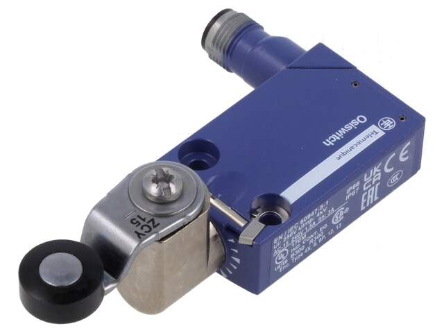 Eindschakelaar; hefboom R 34,4mm, kunststof rol Ø16mm; SPDT; 6A