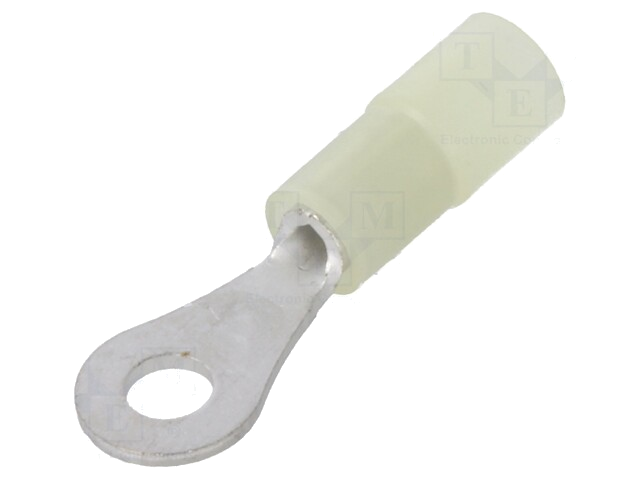 Uiteinde: oog; M2; Ø: 2,2mm; 0,1÷0,5mm2; klemmen; voor draad; geel