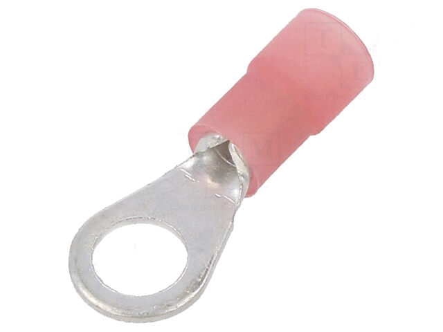 Uiteinde: oog; M5; Ø: 5,2mm; 0,25÷1,5mm2; klemmen; voor draad; rood