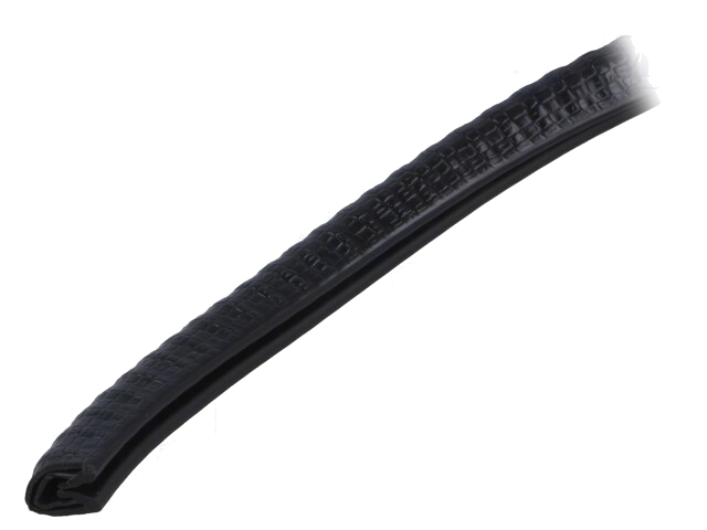 Randbescherming; PVC; L: 5m; zwart; H: 9,5mm; W: 6,5mm; -40÷90°C